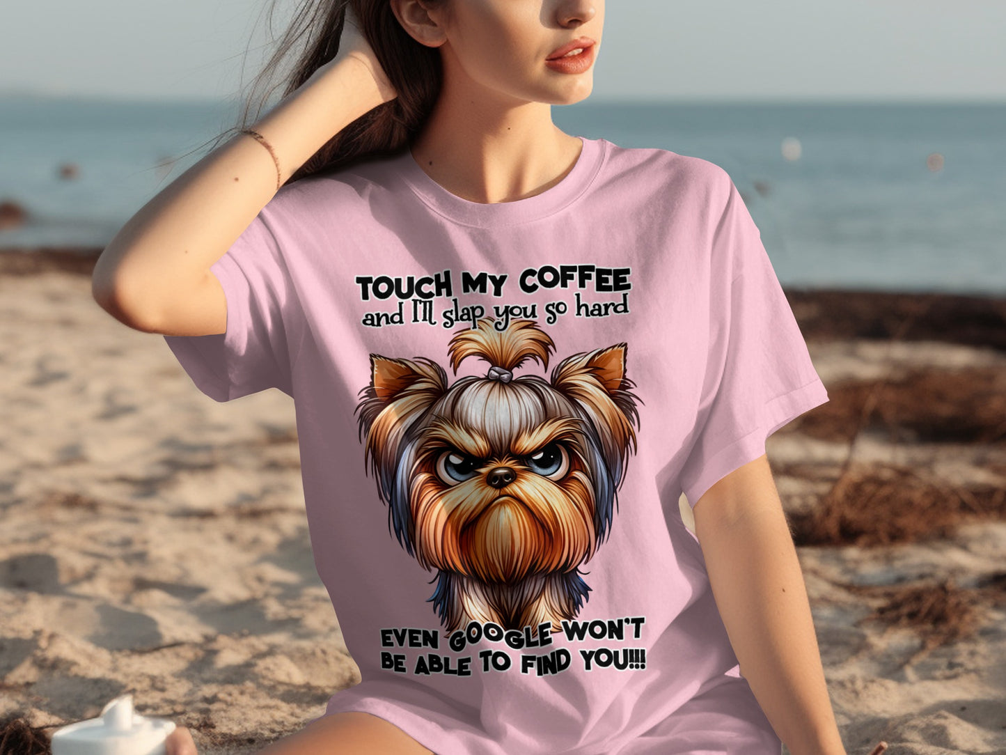 Touch My Coffee I'll Slap You So Hard Funny T-Shirt