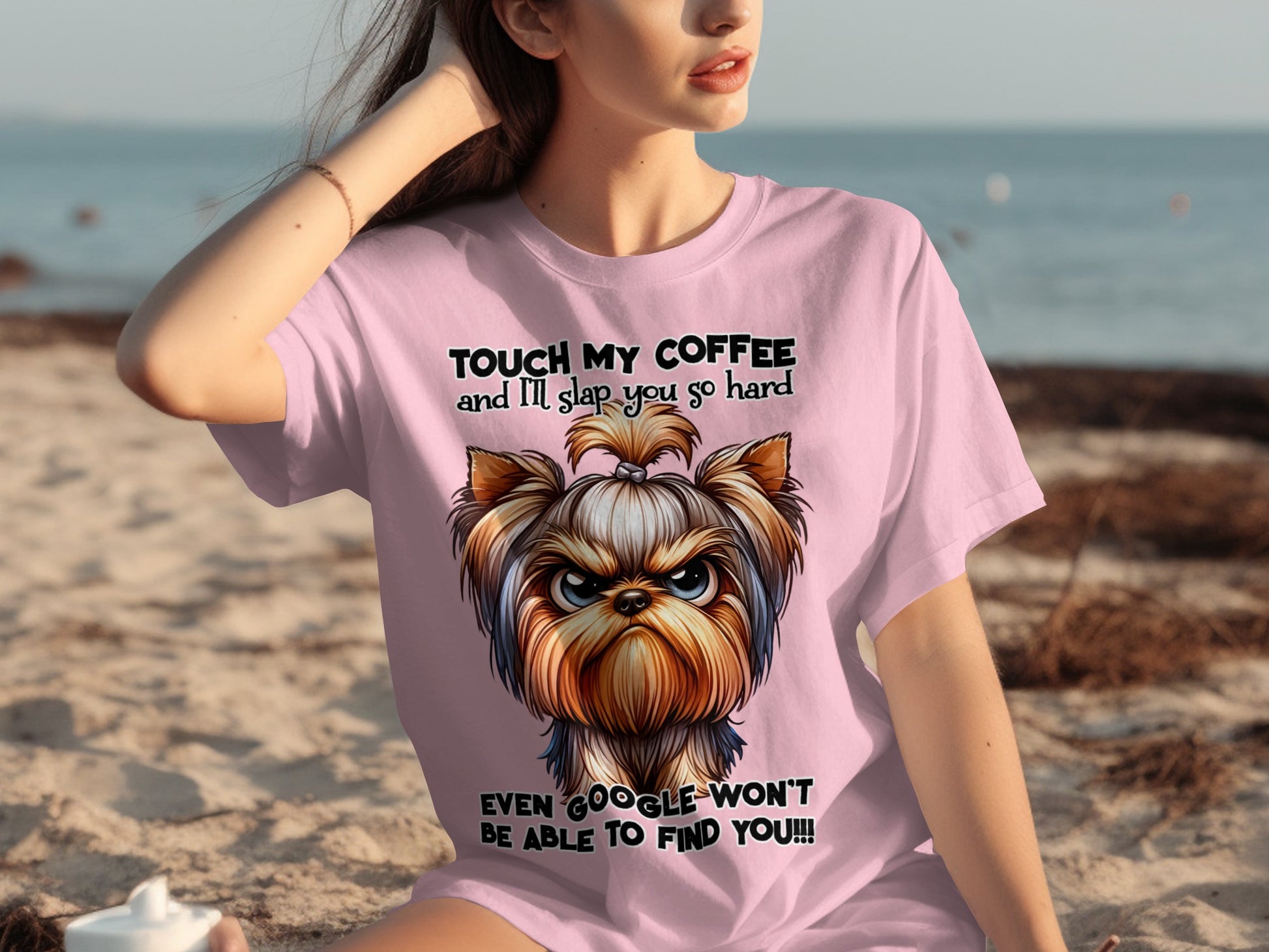 Touch My Coffee I'll Slap You So Hard Funny T-Shirt