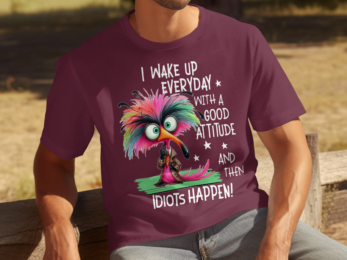 I Wake Up Everyday with a Good Attitude Funny Shirt