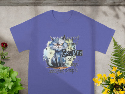My spirit animal is a grumpy cat who slaps annoying people shirt