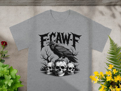 Raven and Skulls Graphic E-CAW-F Shirt