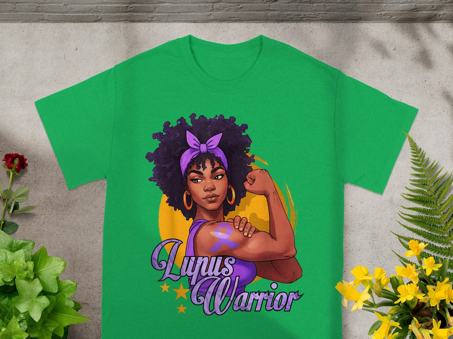 Lupus Warrior Graphic Tee Empowering Design Shirt