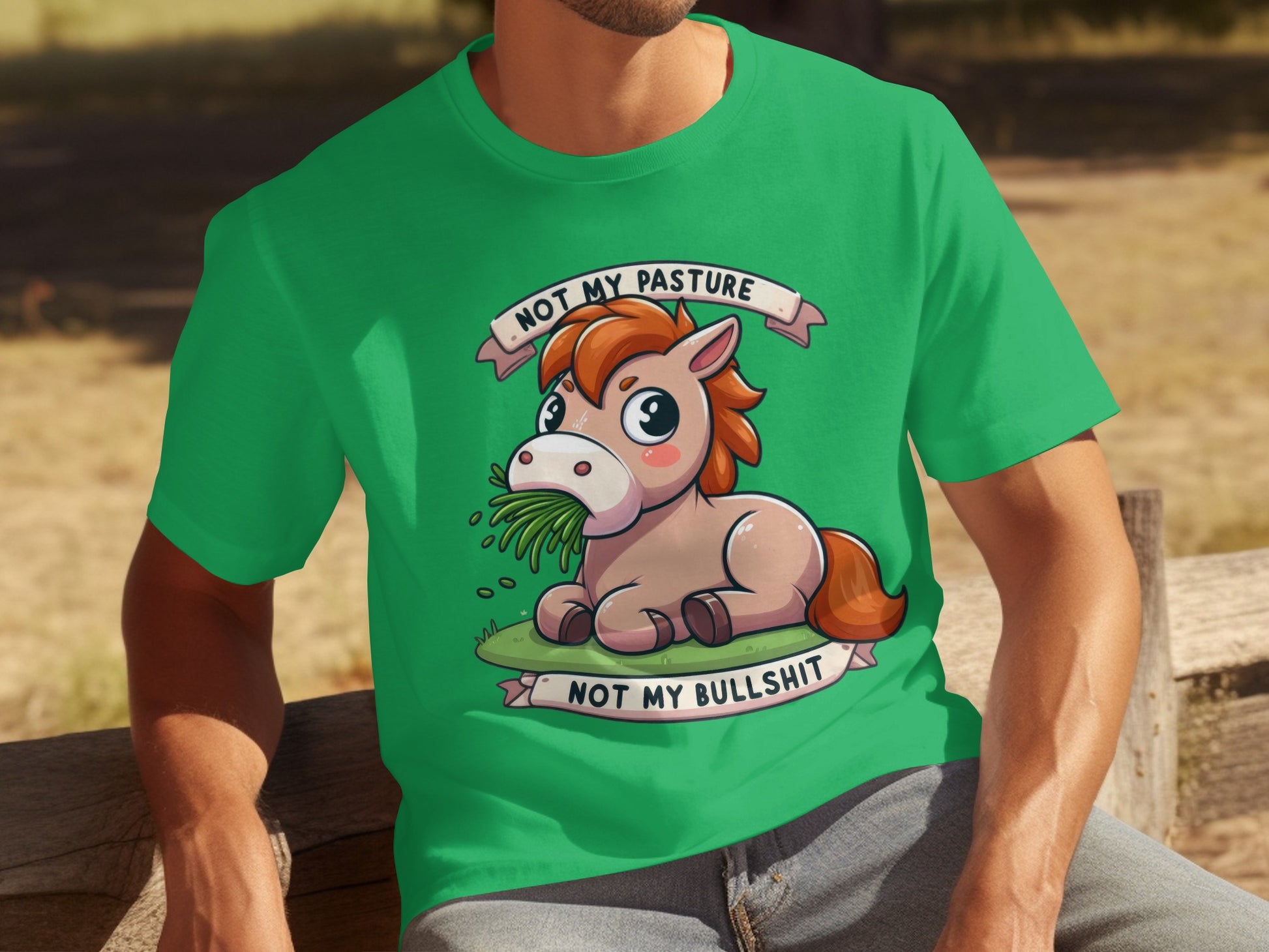 Not My Pasture Not My Bullshit Graphic T-Shirt