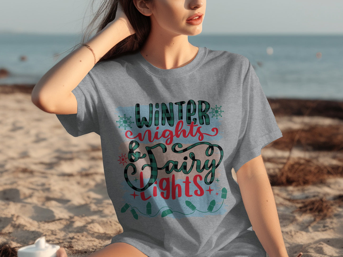 Winter Nights and Fairy Lights Graphic T-Shirt