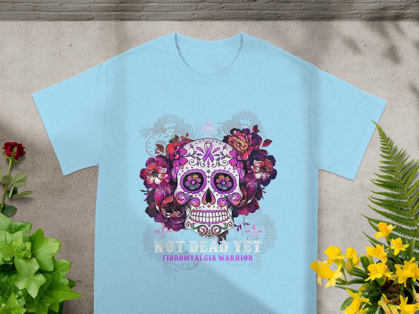 Not Dead Yet Fibromyalgia Warrior Graphic T-Shirt