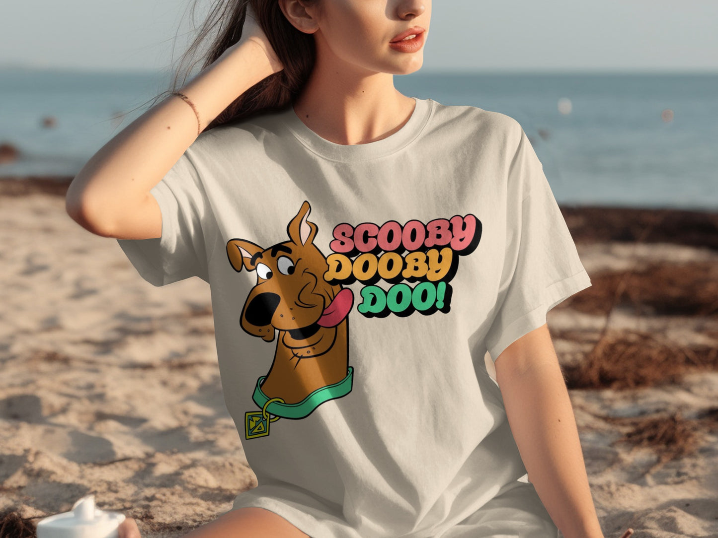 Scooby Dooby Doo Graphic Tee for Beachwear Fashion