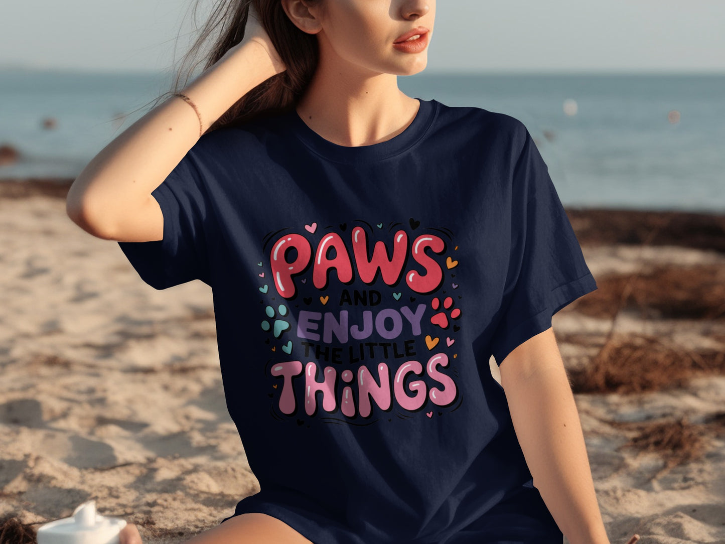 Paws and Enjoy the Little Things Graphic Tee