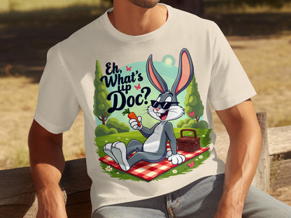 Eh What's Up Doc Bugs Bunny Cartoon Graphic T-shirt