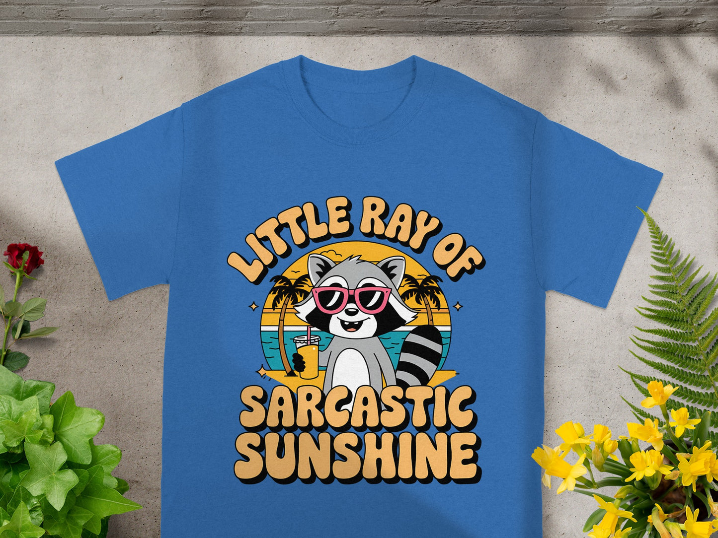 Little Ray of Sarcastic Sunshine Raccoon Tee