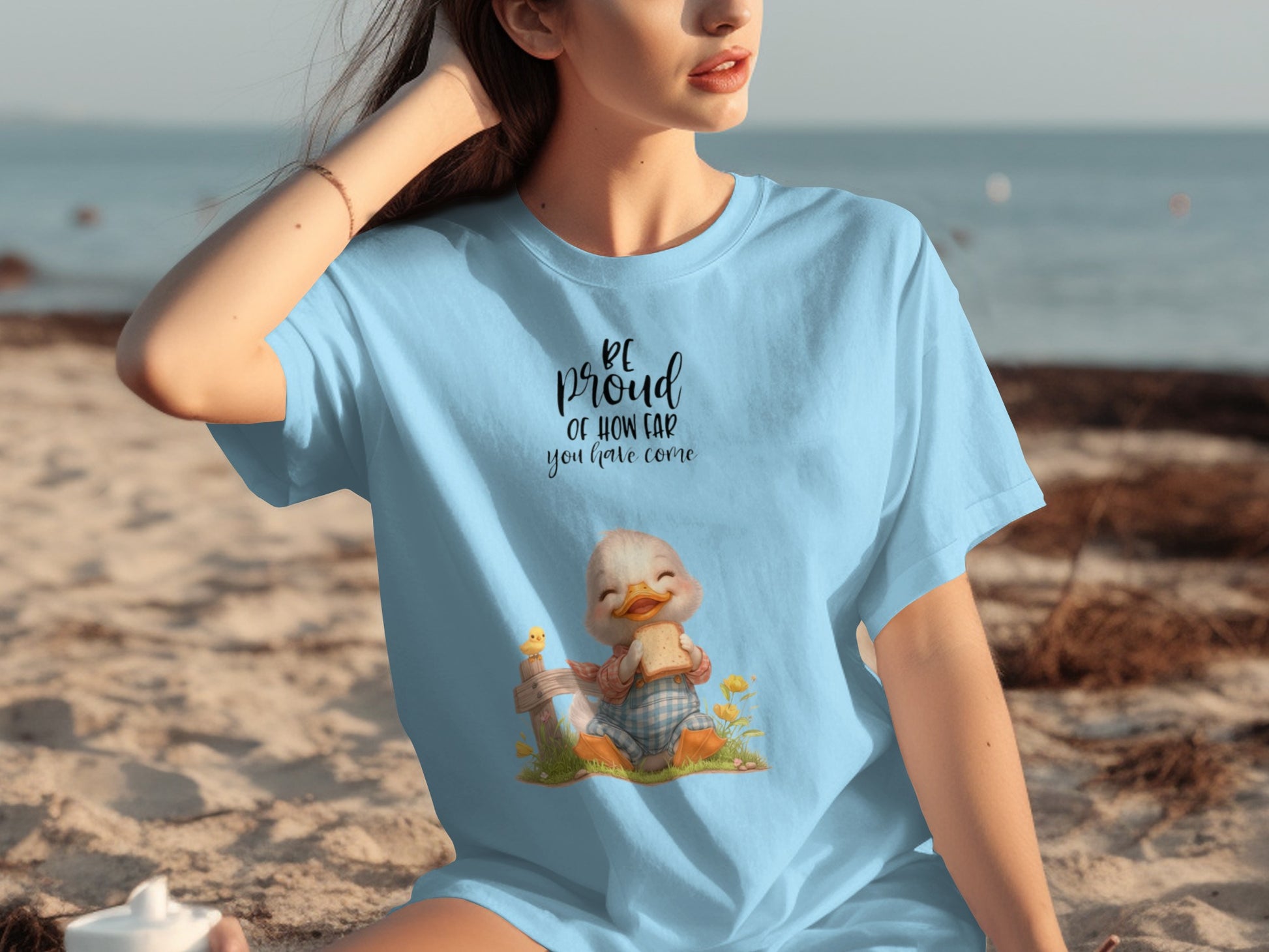Be Proud of How Far You Have Come Duck T-shirt