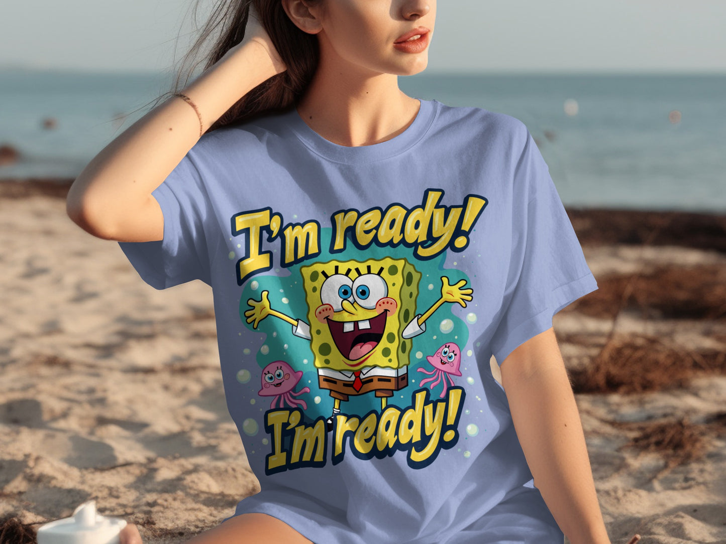 I'm Ready Spongebob Squarepants Graphic T-shirt