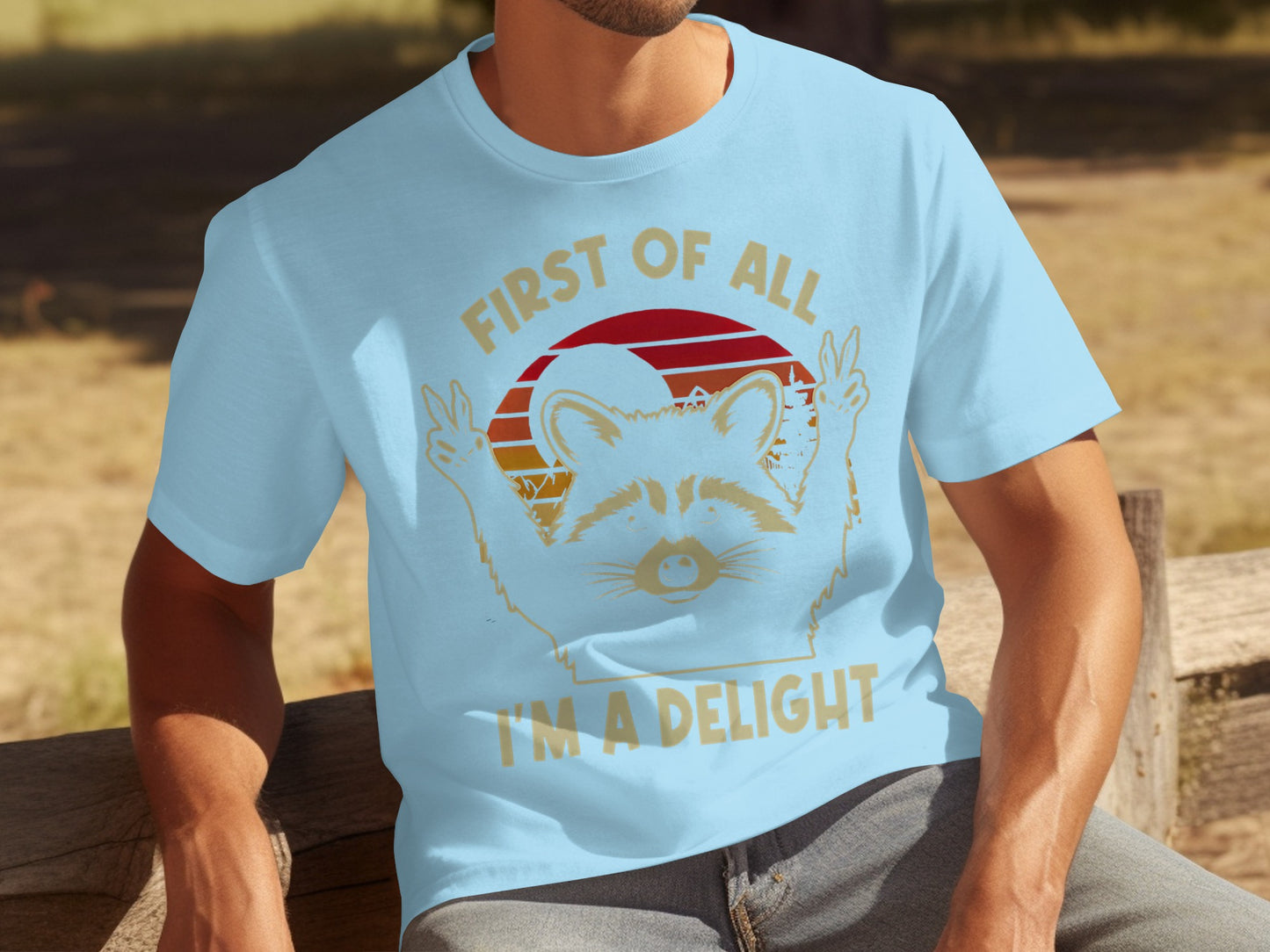 First Of All I'm A Delight Graphic Tee Shirt