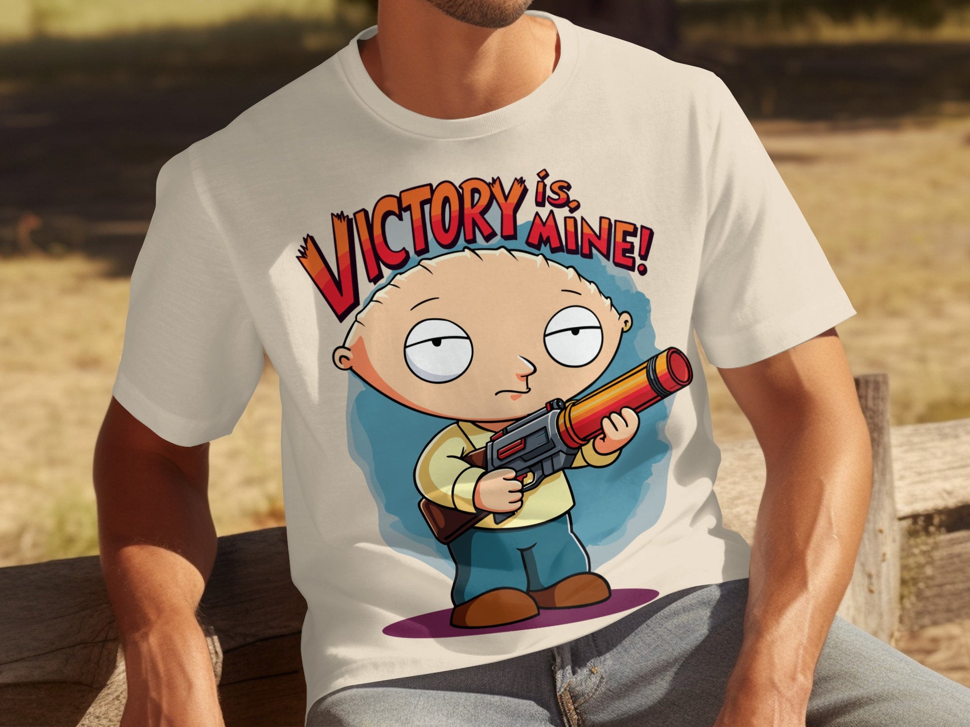 Victory is Mine Stewie Graphic T-Shirt