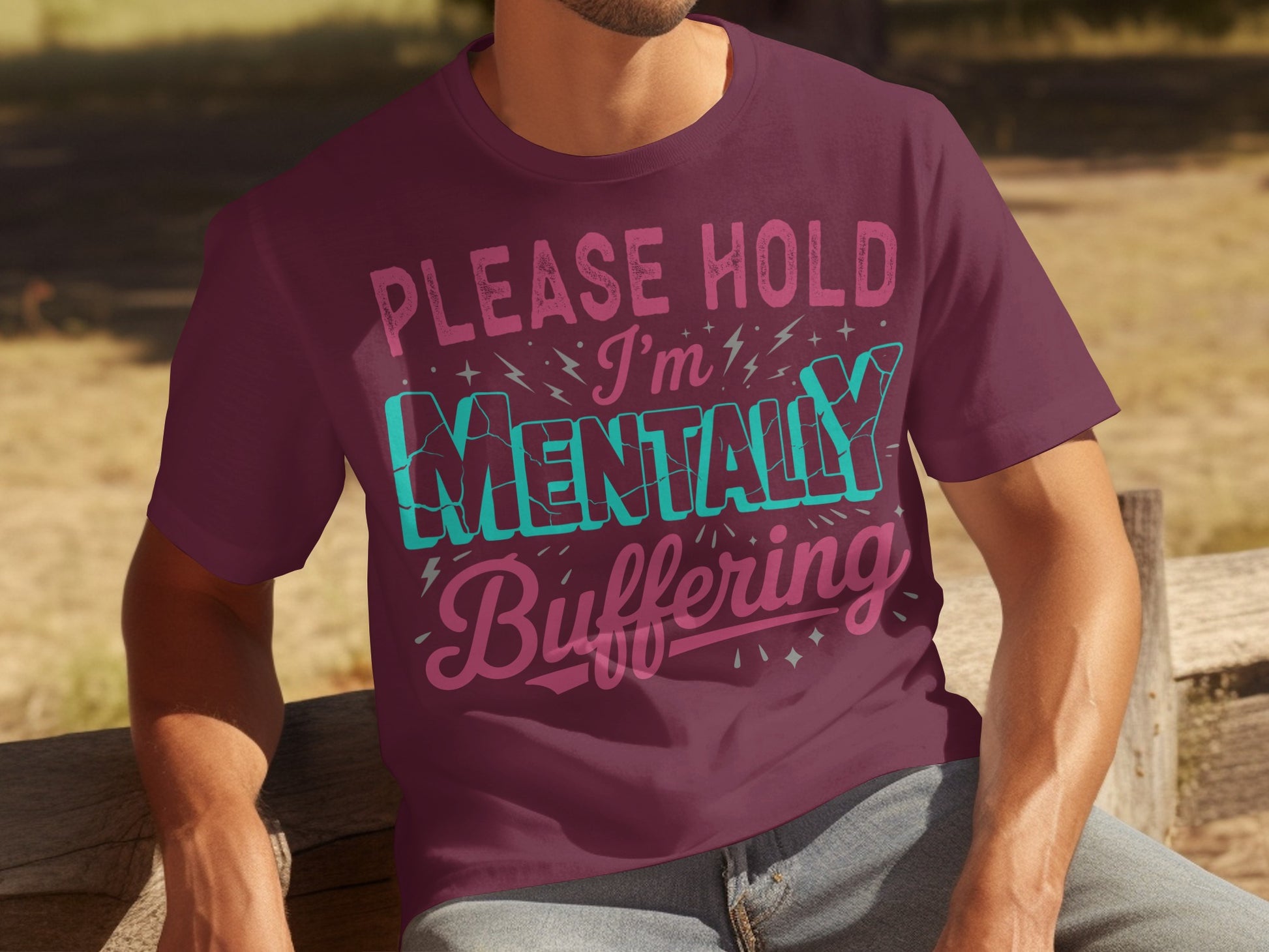Please Hold I'm Mentally Buffering T-shirt