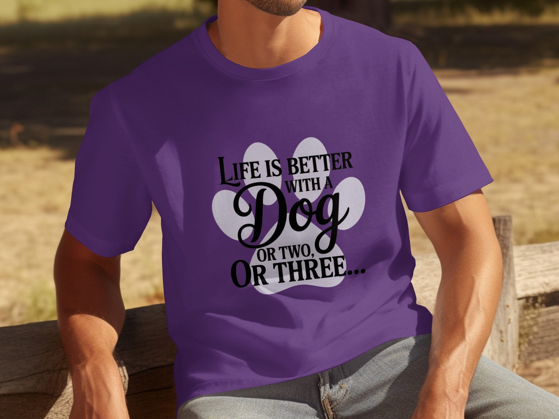 Life Is Better with a Dog or Two or Three T-Shirt