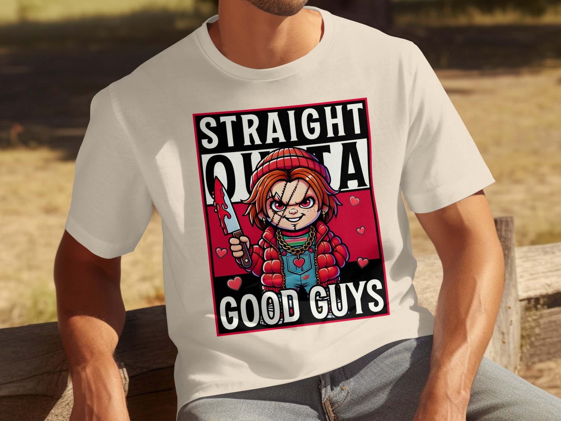 Straight Outta Good Guys Graphic T-Shirt