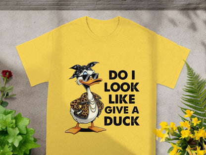 Do I Look Like I Give A Duck Yellow T-Shirt