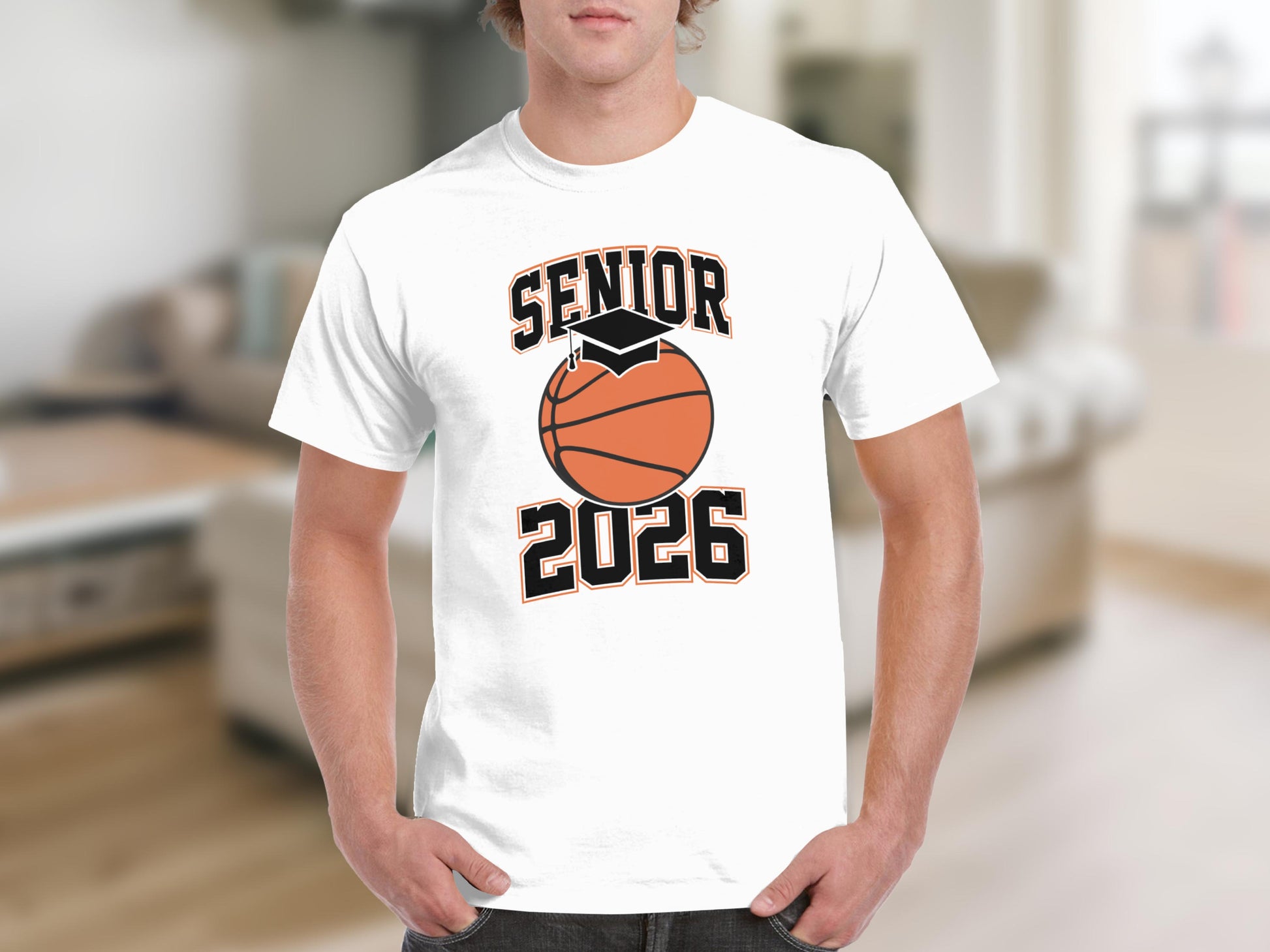 Senior 2026 Basketball Graduation T-shirt