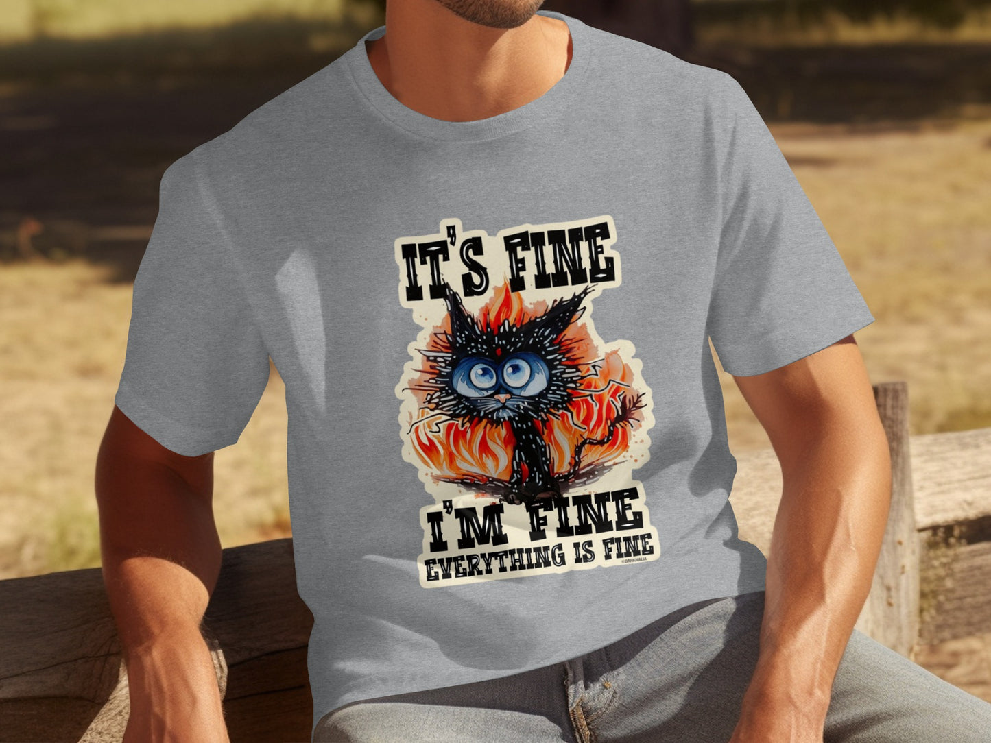It's Fine Everything is Fine Graphic T-Shirt