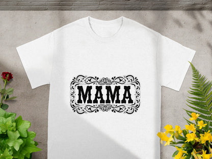 Vintage Mama Graphic Print T-Shirt for Mothers