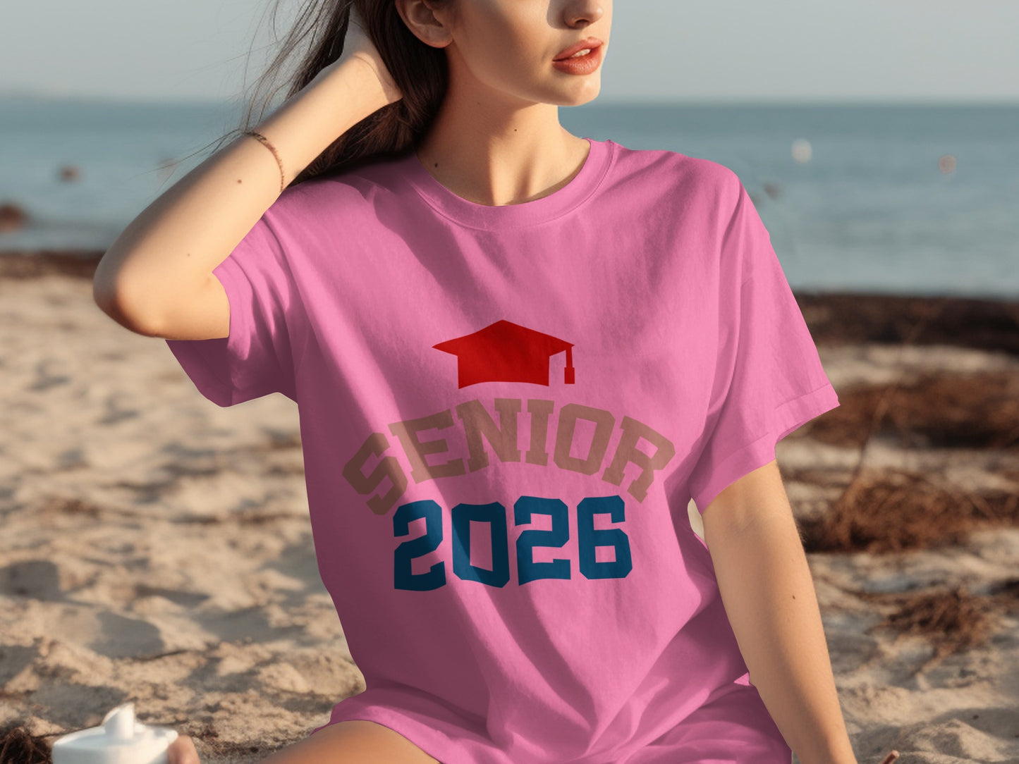 Senior 2026 T-Shirt with Graduation Cap Design