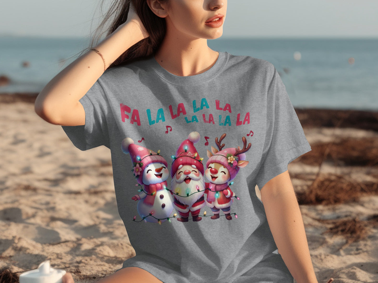 Fa La La La La Festive Holiday T-Shirt for Christmas