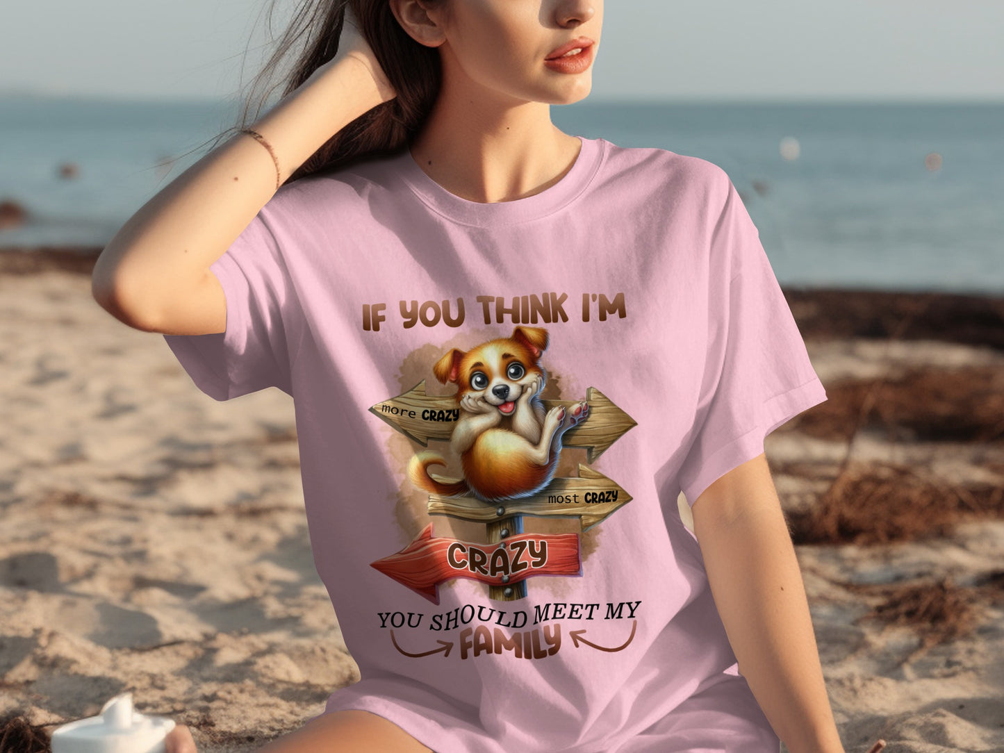 If You Think I'm Crazy Meet My Family Funny Shirt