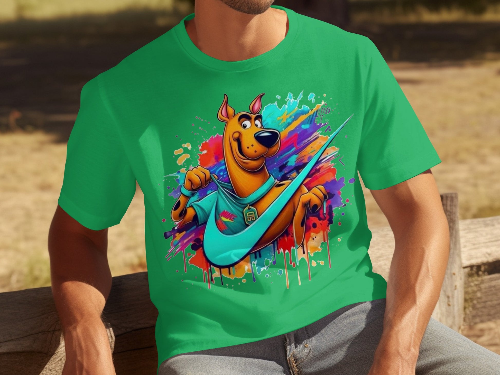 Colorful Scooby Doo Graphic Cartoon T-Shirt Product