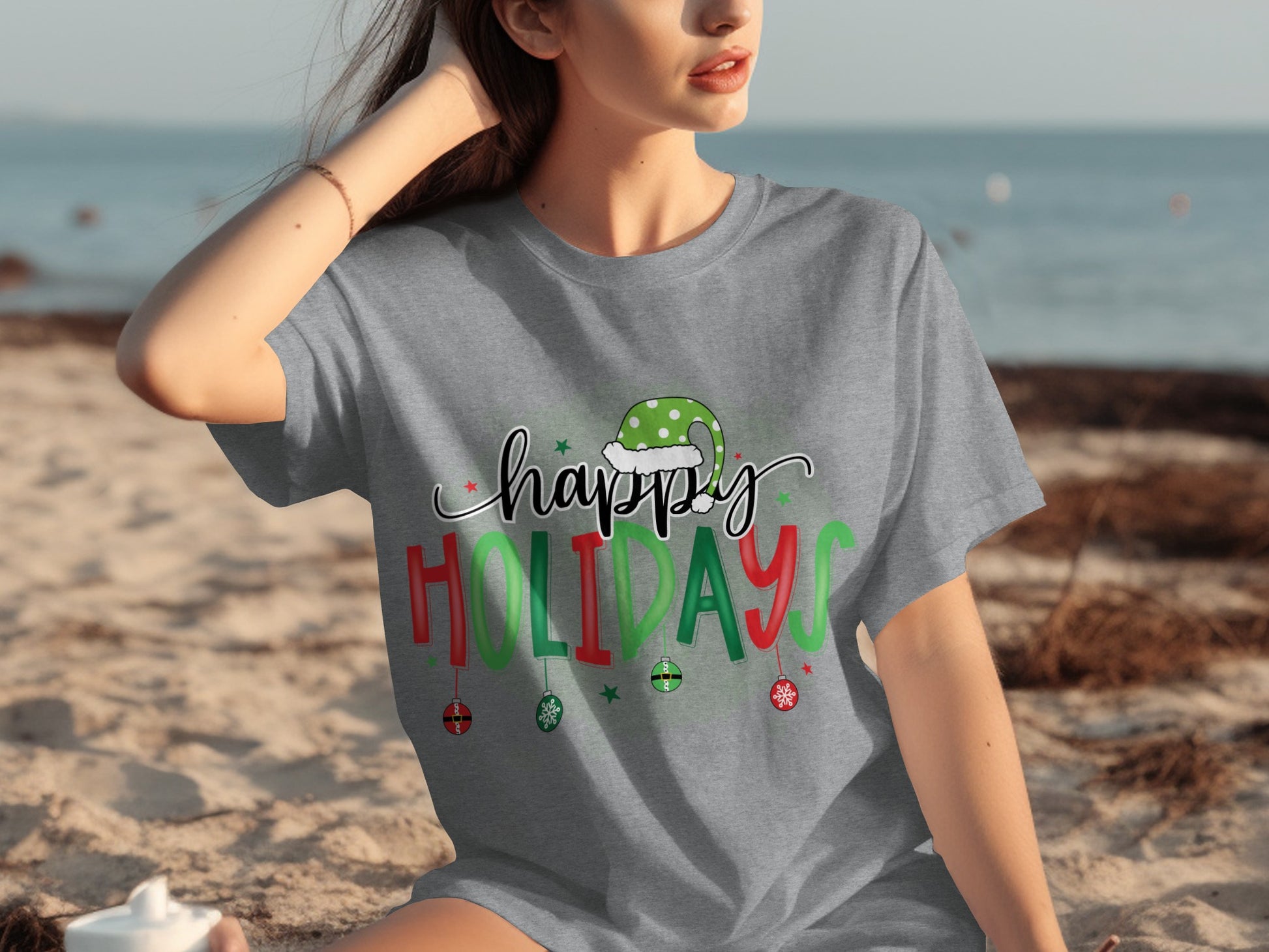 Happy Holidays Festive Graphic T-shirt for Celebrations