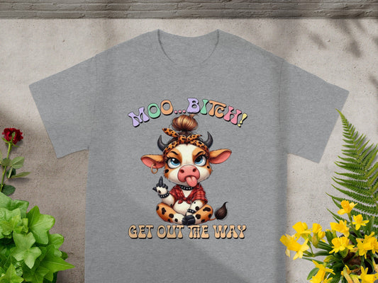 Funny Cow Moo Bitch Get Out Of My Way Shirt