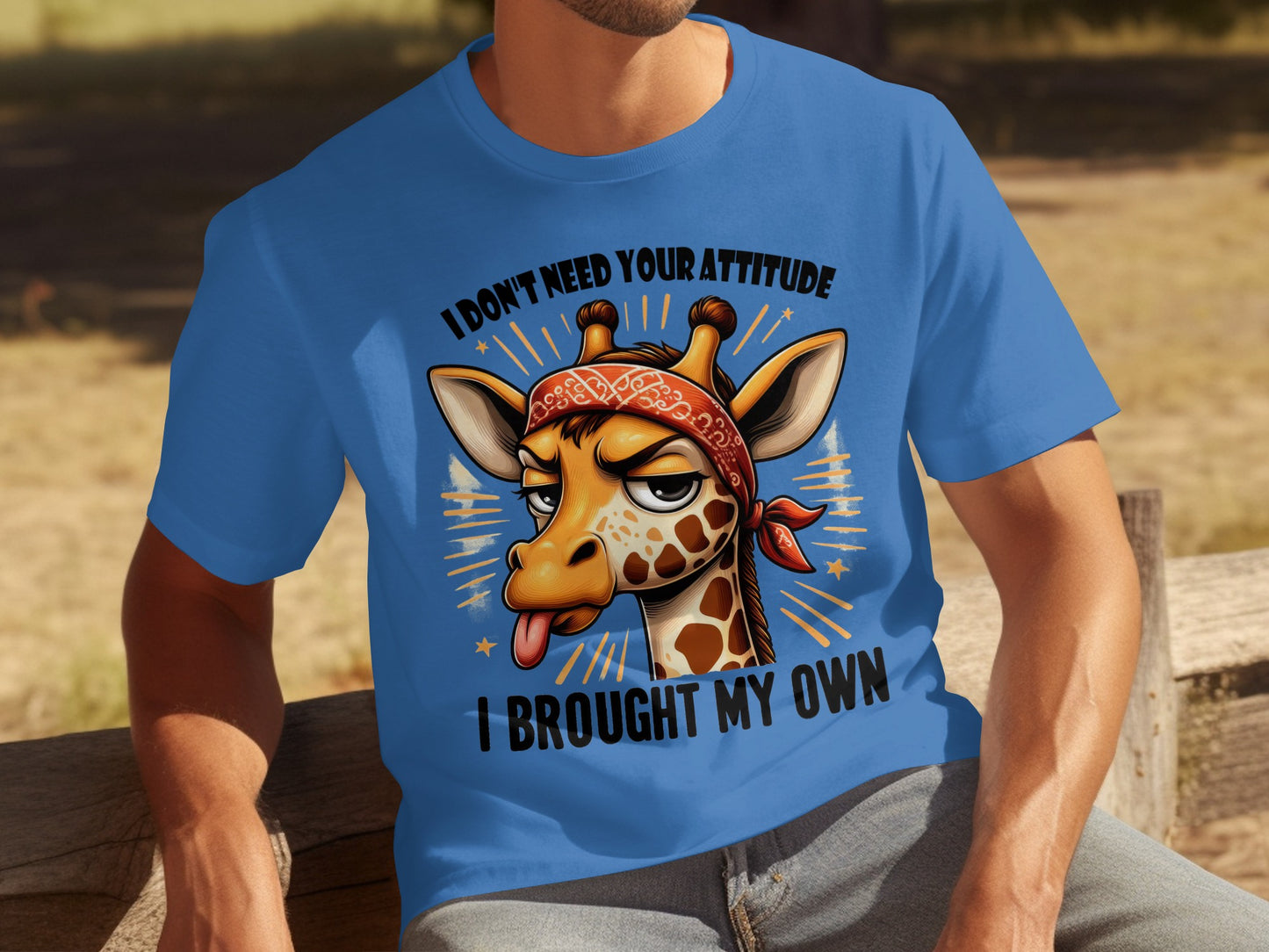 I Don't Need Your Attitude Giraffe T-Shirt