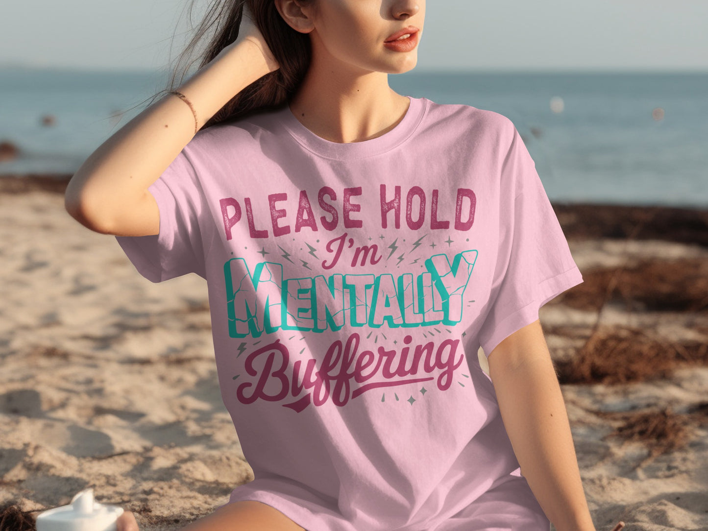 Please Hold I'm Mentally Buffering Graphic Tee