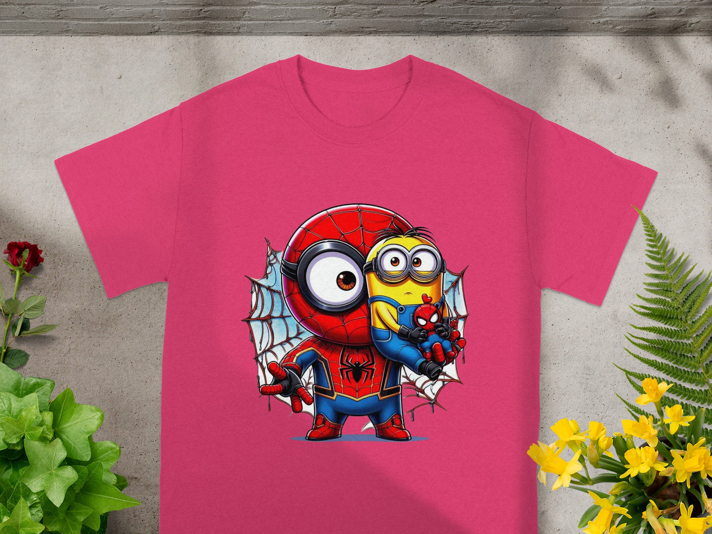 Minion & Spidey Crossover Charm T-Shirt