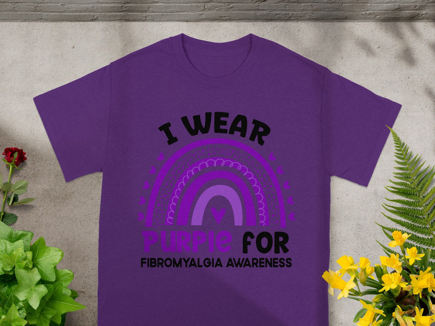 I Wear Purple for Fibromyalgia Awareness T-shirt