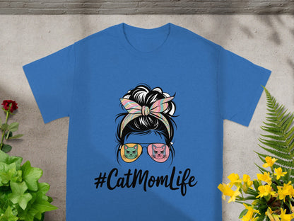 #CatMomLife Graphic Tee Perfect for Cat Lovers