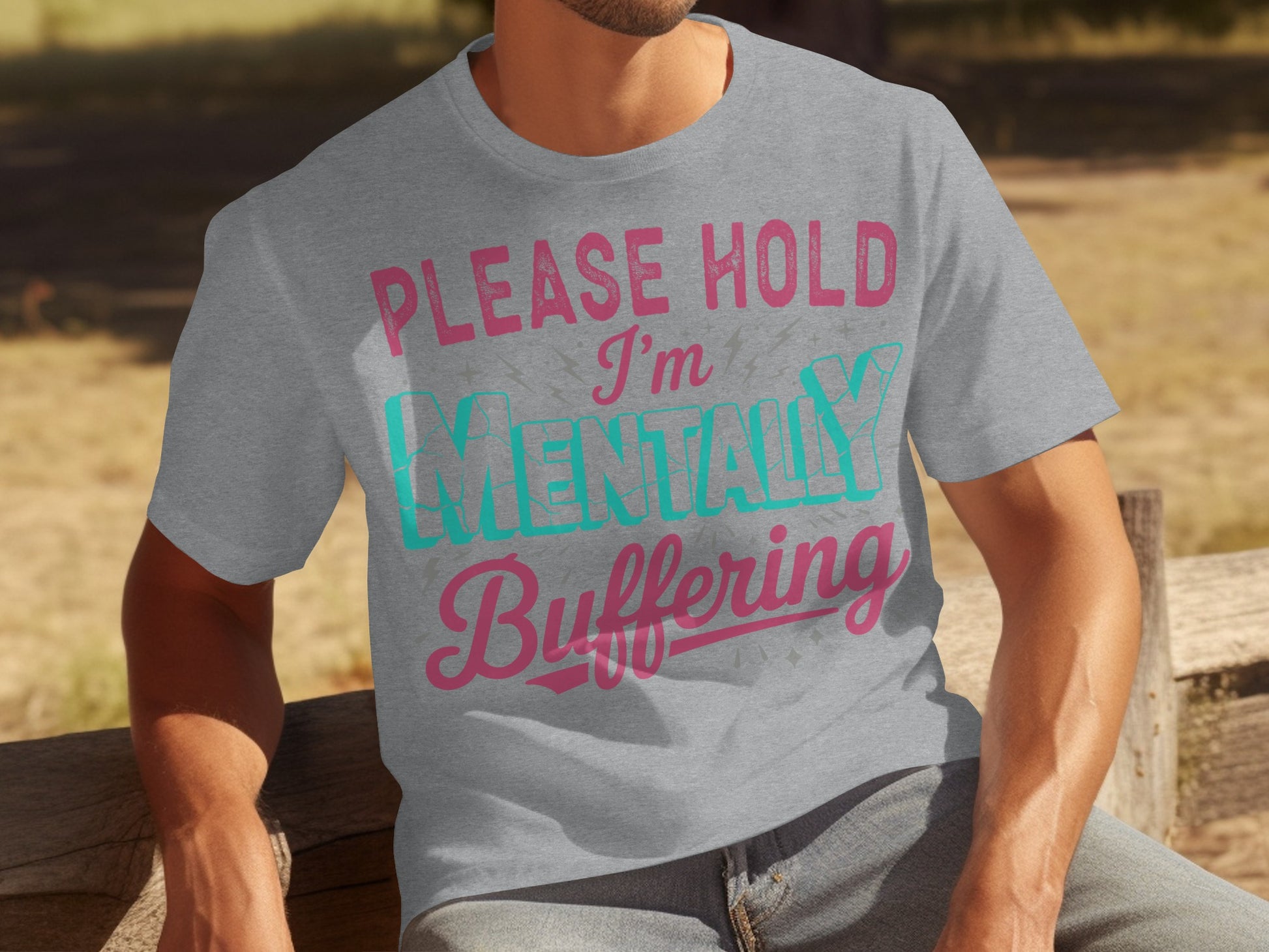 Please Hold I'm Mentally Buffering T-shirt