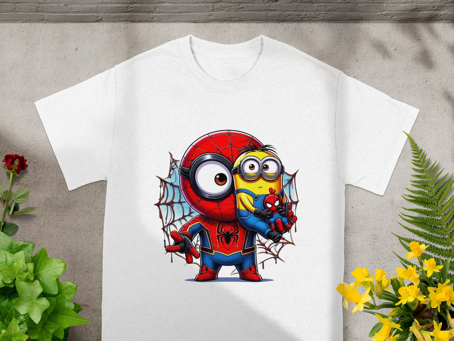 Cute Superhero Themed Cartoon Character T-shirt