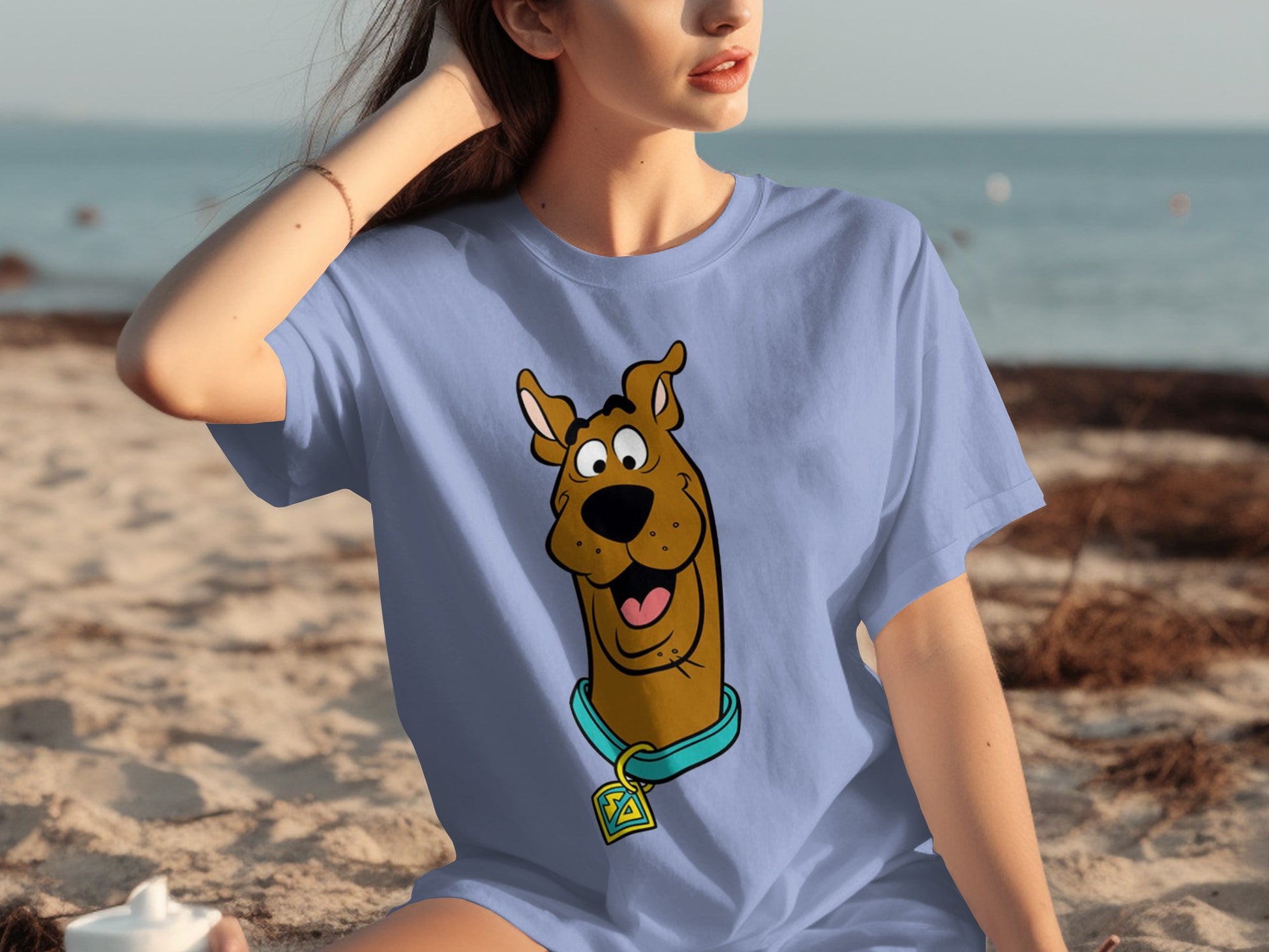 Scooby-Doo Cartoon Character T-Shirt for Beach Days