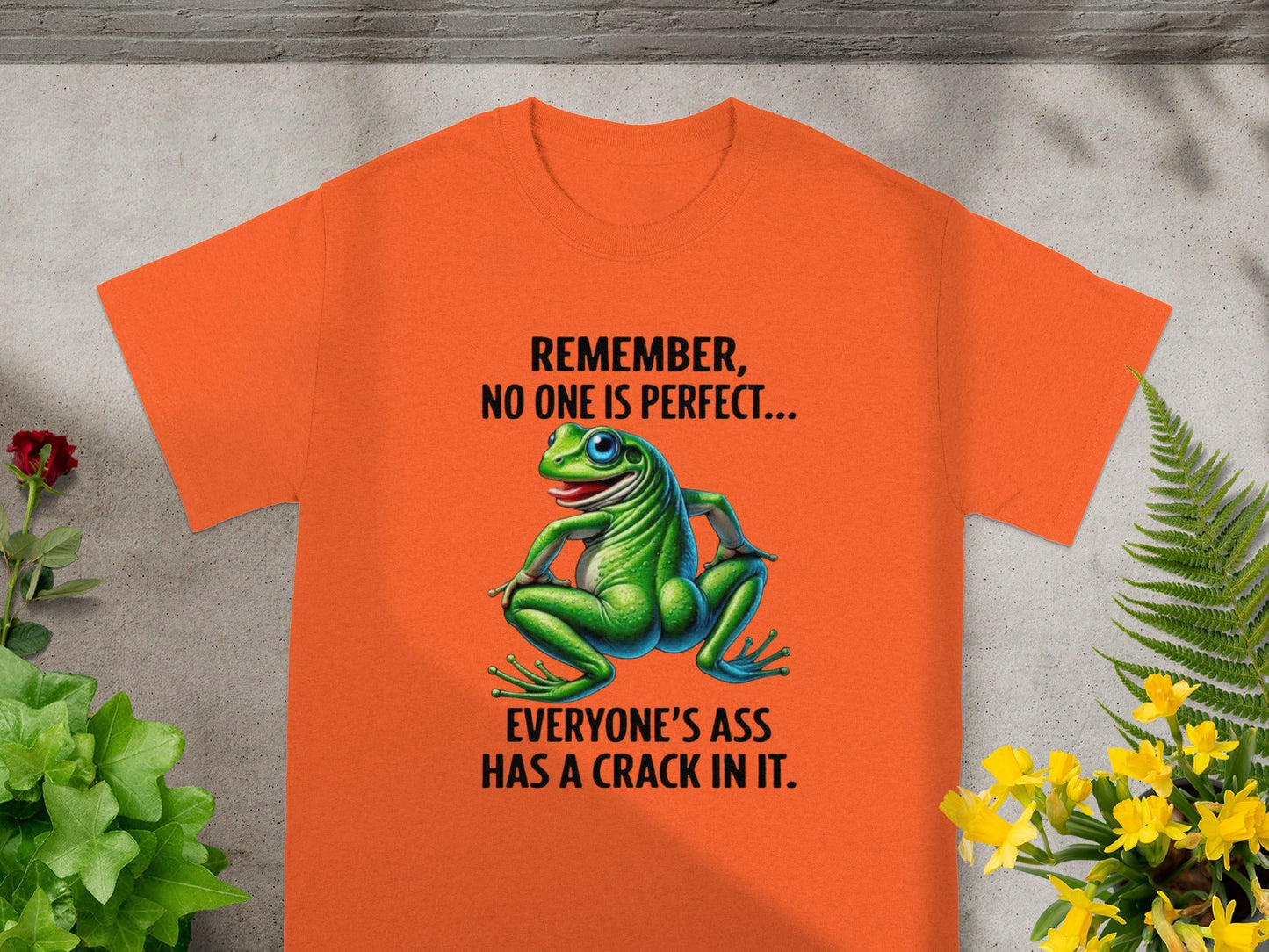 Remember No One is Perfect Frog Graphic T-shirt