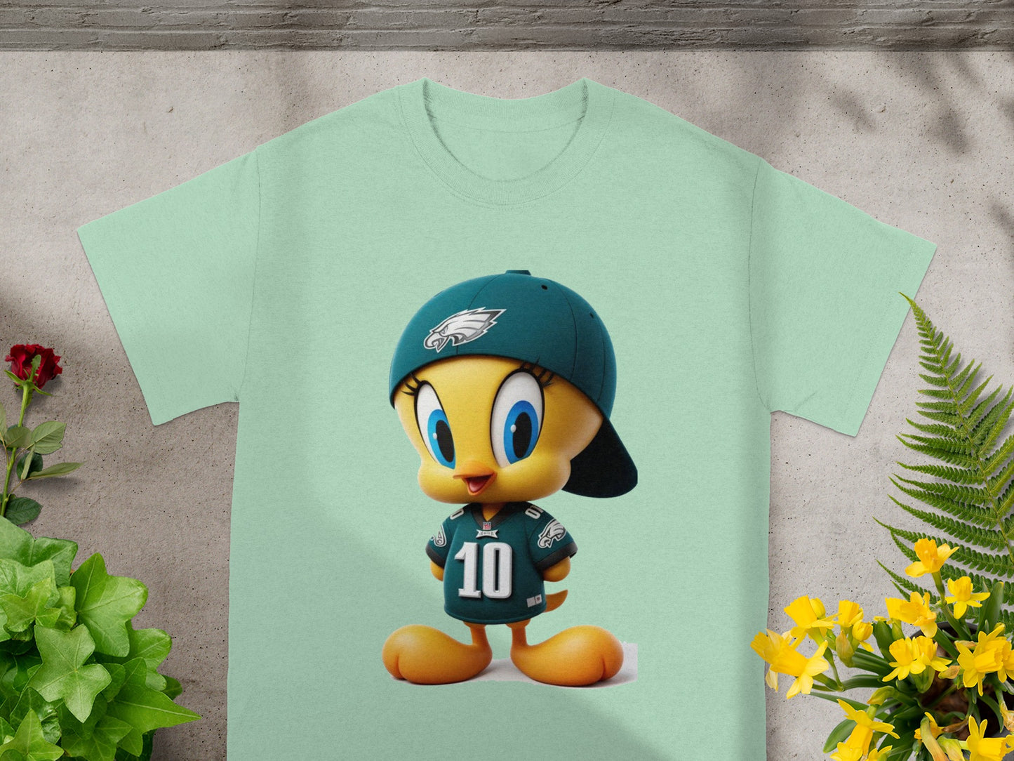 Cute Cartoon Character in Sports Gear T-Shirt