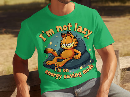 I'm Not Lazy Energy Saving Mode Garfield T-Shirt
