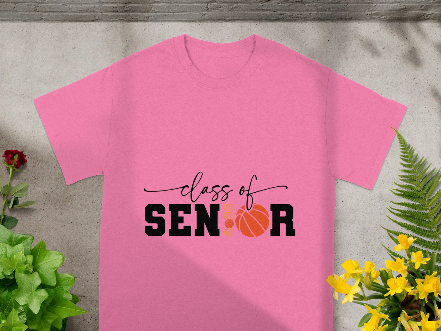 Class of 2023 Senior Basketball Themed T-shirt