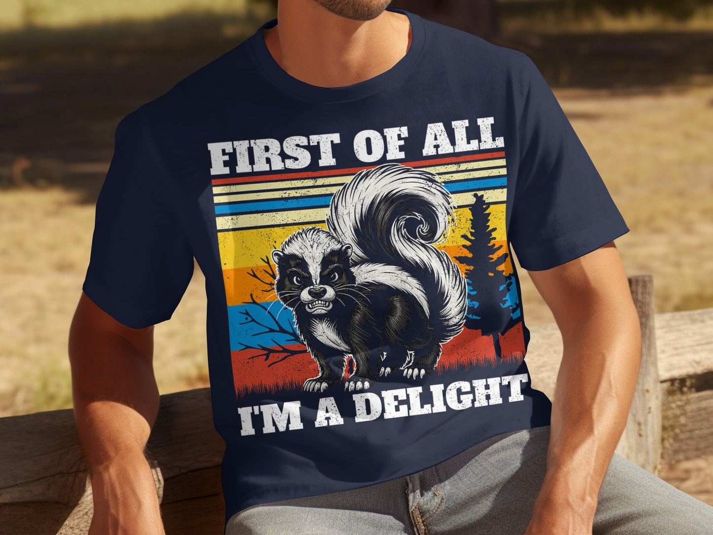 First Of All I'm A Delight Funny Animal T-Shirt