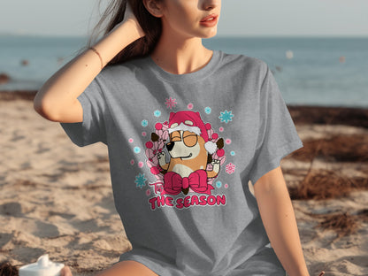 Festive Season Cartoon Character Graphic T-Shirt