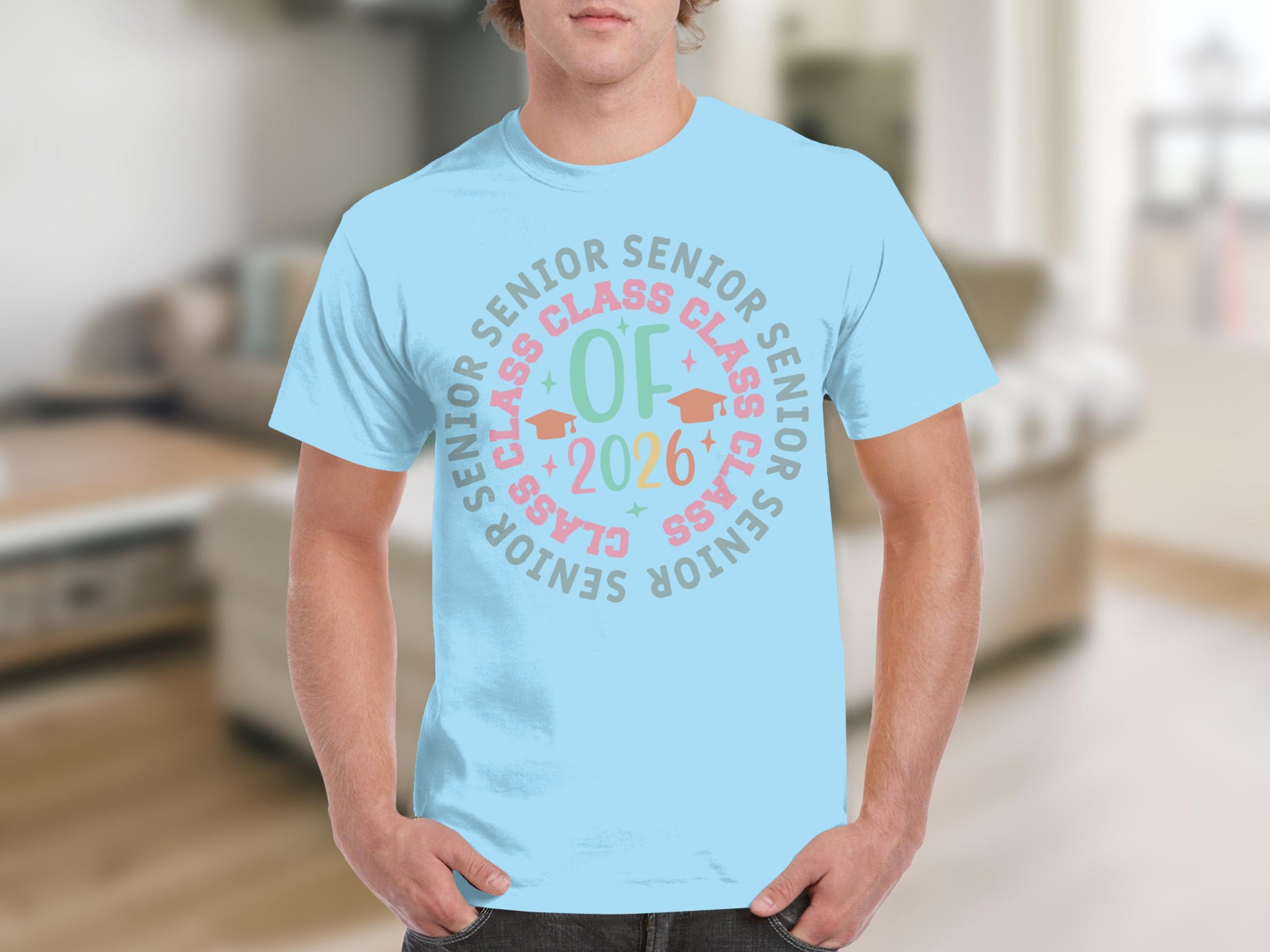 Senior Class of 2026 Colorful Design T-Shirt