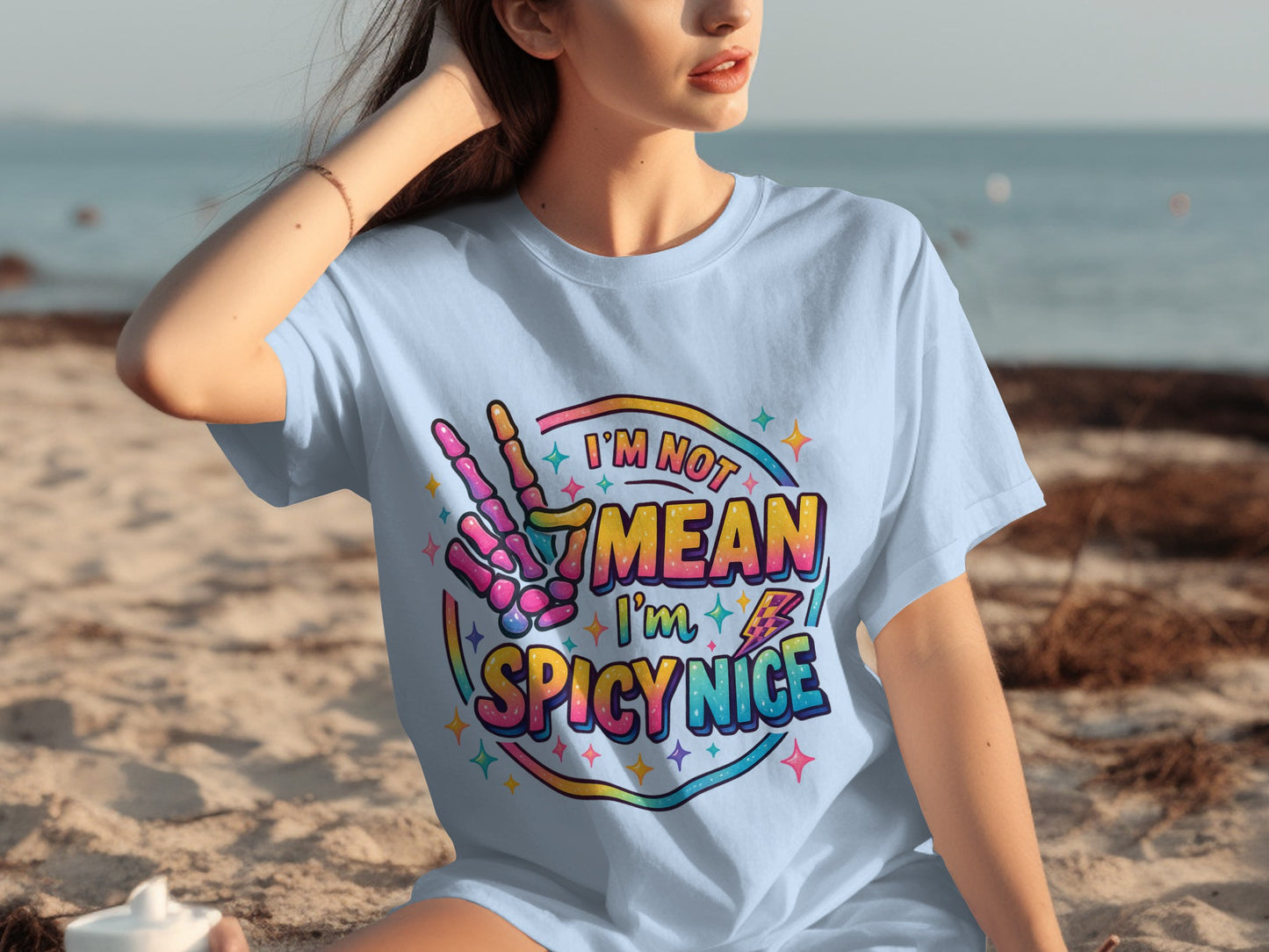 I'm Not Mean I'm Spicy Nice Graphic T-shirt
