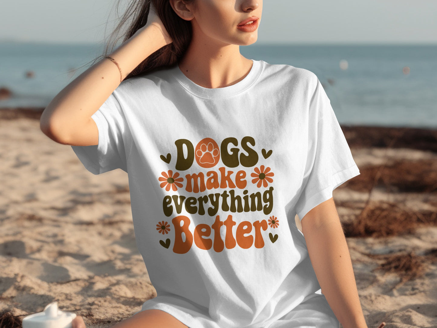 Dogs Make Everything Better Graphic Tee
