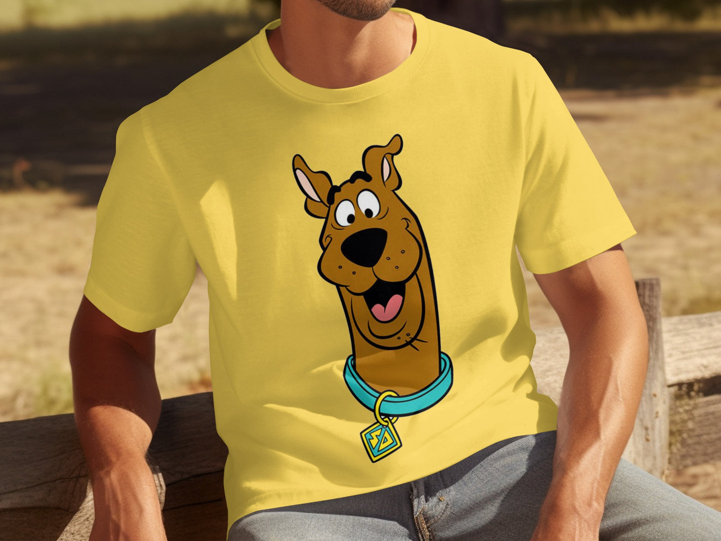 Scooby-Doo Cartoon Character Yellow T-Shirt