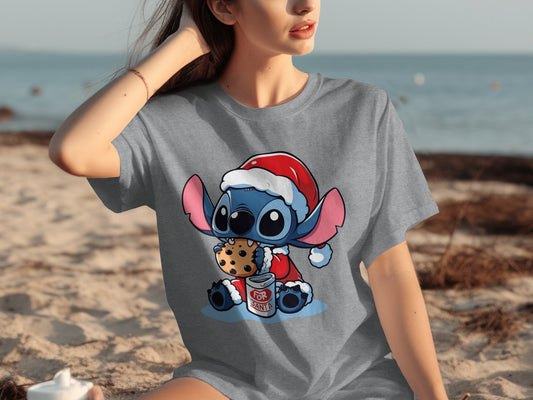 Cute Festive Cartoon Character Santa Shirt for Christmas