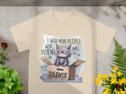 I Wish More People Were Fluent in Silence T-shirt